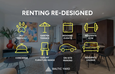 Baltic Yard 2 bed flat to rent